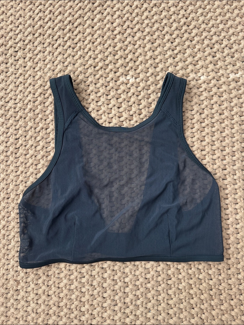 Lululemon Sheer Panel High Neck Bralette - Black Size 6